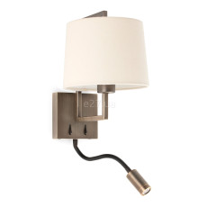 Бра Faro 20173-02 Frame Old gold/beige wall lamp with reader