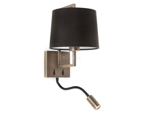 Бра Faro 20173-03 Frame Old gold/black wall lamp with reader