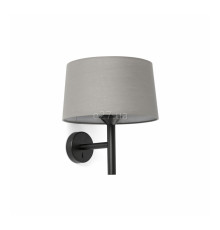Бра Faro 20221-129 Windsor Wall Lamp Black Shade Gray 1xE27