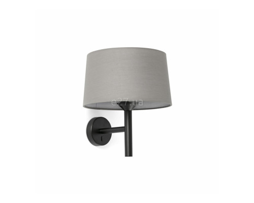 Бра Faro 20221-129 Windsor Wall Lamp Black Shade Gray 1xE27