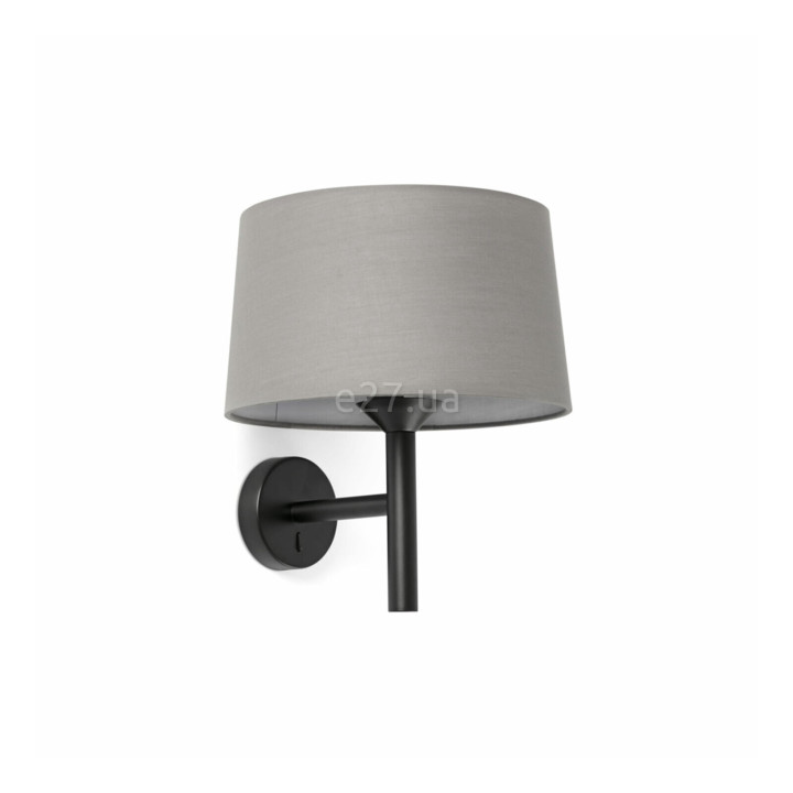Бра Faro 20221-129 Windsor Wall Lamp Black Shade Gray 1xE27 · Faro · faro-20221-129