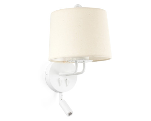 Бра Faro 24032-02 MONTREAL White/beige wall lamp with reader