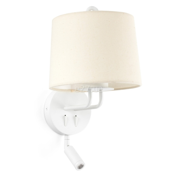Бра Faro 24032-02 MONTREAL White/beige wall lamp with reader · Faro · faro-24032-02