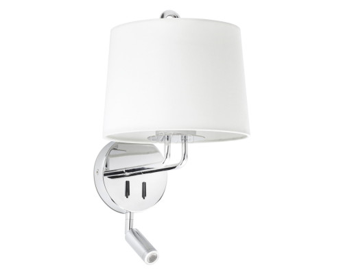 Бра Faro 24033-01 MONTREAL Chrome/white wall lamp with reader