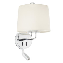 Бра Faro 24033-02 MONTREAL Chrome/beige wall lamp with reader · Faro · faro-24033-02