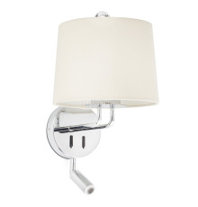Бра Faro 24033-02 MONTREAL Chrome/beige wall lamp with reader