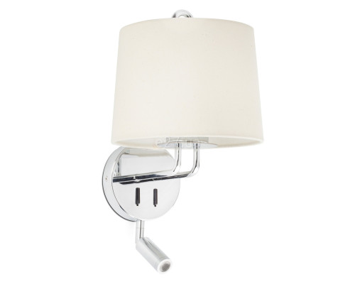 Бра Faro 24033-02 MONTREAL Chrome/beige wall lamp with reader