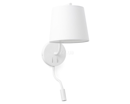 Бра Faro 29329 BERNI White wall lamp with reader