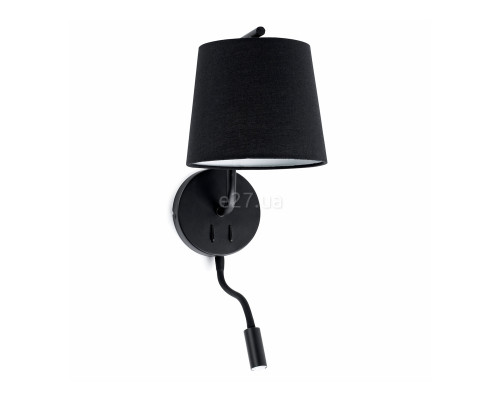 Бра Faro 29330 BERNI Black wall lamp with reader