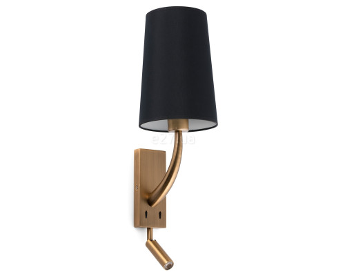 Бра Faro 29683-21 REM Old gold/black wall lamp with reader