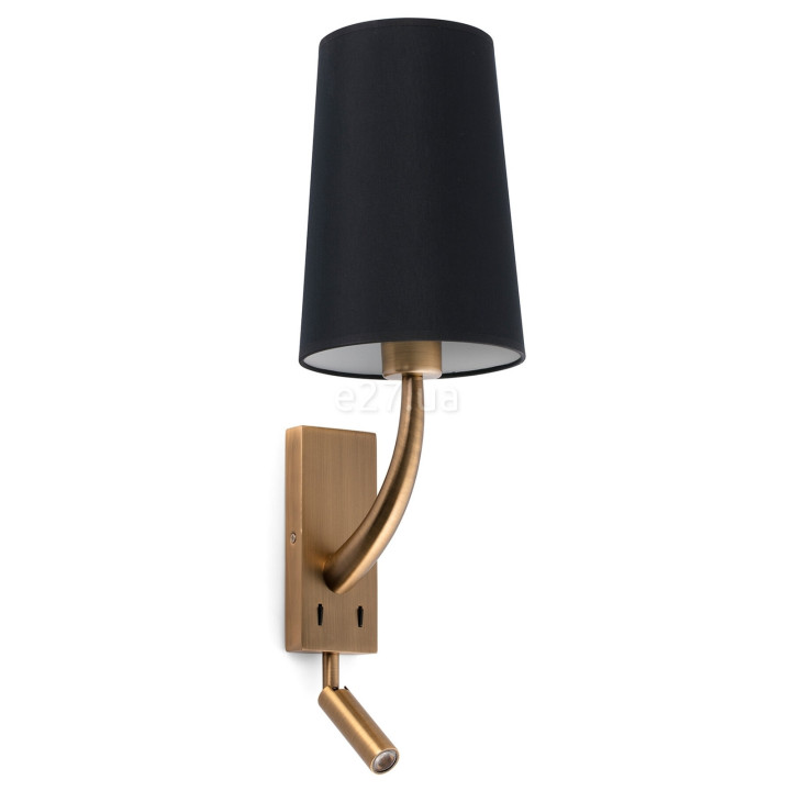 Бра Faro 29683-21 REM Old gold/black wall lamp with reader · Faro · faro-29683-21