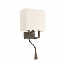 Бра Faro 29983 VESPER Brown and beige wall lamp with reader