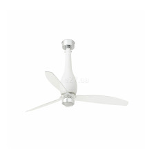 Люстра-вентилятор Faro 32001-9 ETERFAN M LED Matt white/transparent fan with DC motor, 16 Вт, 709 лм, 3000K