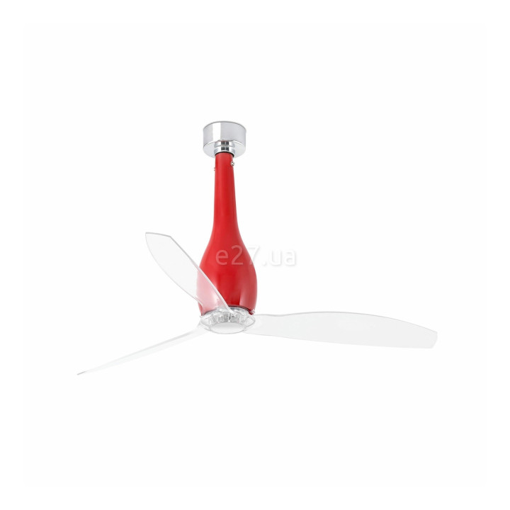 Стельовий вентилятор Faro 32005 ETERFAN M Shiny red/transparent fan with DC motor · Faro · faro-32005