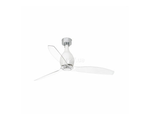 Стельовий вентилятор Faro 32020 MINI ETERFAN M Shiny white/transparent fan with DC motor