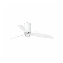 Стельовий вентилятор Faro 32039-9 MINI TUBE FAN M LED Matt white/transparent FAN M LED with DC motor, 16 Вт, 709 лм, 3000K · Faro · faro-32039-9