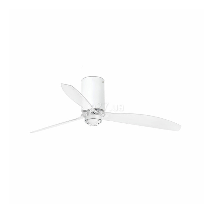Стельовий вентилятор Faro 32039-9 MINI TUBE FAN M LED Matt white/transparent FAN M LED with DC motor, 16 Вт, 709 лм, 3000K · Faro · faro-32039-9
