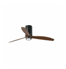 Люстра-вентилятор Faro 32042-10 MINI TUBE FAN M LED Matt black/wood DC motor, 16 Вт, 709 лм, 3000K