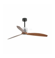 Стельовий вентилятор Faro 33395D DECO FAN M Black/wood FAN LED with DC motor