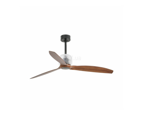 Стельовий вентилятор Faro 33395D DECO FAN M Black/wood FAN LED with DC motor
