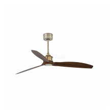 Стельовий вентилятор Faro 33398 JUST FAN M Old gold/wood fan with DC motor · Faro · faro-33398