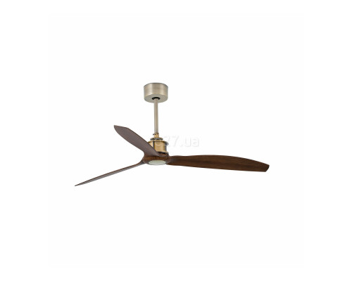 Стельовий вентилятор Faro 33398 JUST FAN M Old gold/wood fan with DC motor
