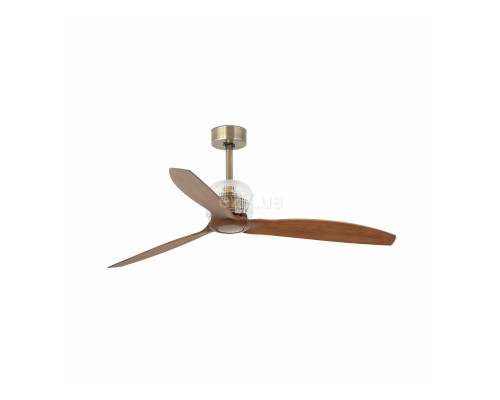 Стельовий вентилятор Faro 33398D DECO FAN M Gold/wood FAN LED with DC motor