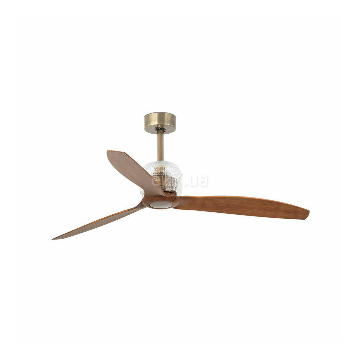 Стельовий вентилятор Faro 33398D DECO FAN M Gold/wood FAN LED with DC motor · Faro · faro-33398d