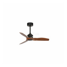 Стельовий вентилятор Faro 33425 JUST FAN XS Black/wood fan 81cm · Faro · faro-33425