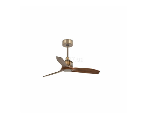 Стельовий вентилятор Faro 33428 JUST FAN XS Old gold/wood fan 81cm