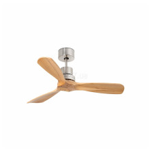 Стельовий вентилятор Faro 33509DC MINI LANTAU S Matt nickel/pine fan with DC motor · Faro · faro-33509dc