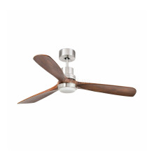 Люстра-вентилятор Faro 33518DC LANTAU L LED Matt nickel fan with DC motor, 15 Вт, 900 лм, 3000K