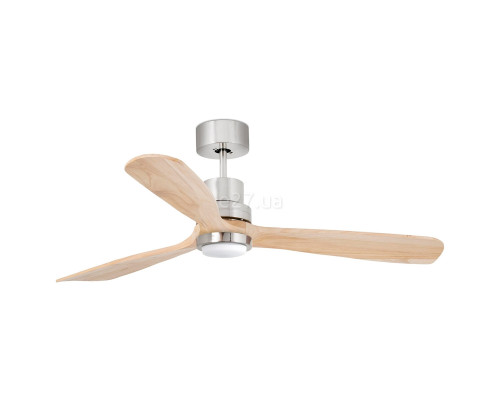 Люстра-вентилятор Faro 33560DC LANTAU L LED Matt nickel/pine fan with DC motor, 15 Вт, 900 лм, 3000K