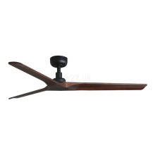 Стельовий вентилятор Faro 33809 HEYWOOD M Black/dark wood fan with DC motor · Faro · faro-33809