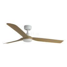 Стельовий вентилятор Faro 33816 PUNT M White/light wood fan with DC motor · Faro · faro-33816