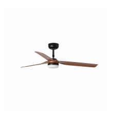 Люстра-вентилятор Faro 33817-21 PUNT M LED Black/dark wood fan with DC motor, 18 Вт, 1300 лм, 3000-4000-6500K