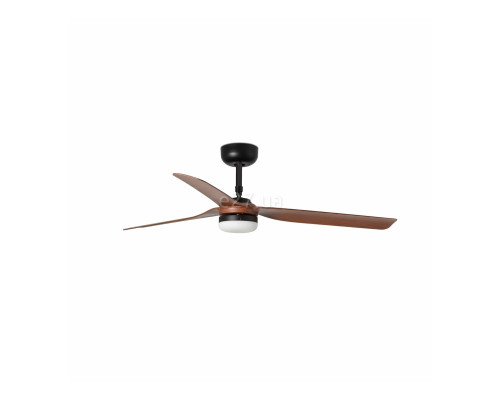 Люстра-вентилятор Faro 33817-21 PUNT M LED Black/dark wood fan with DC motor, 18 Вт, 1300 лм, 3000-4000-6500K