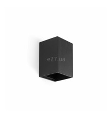 Настінний світильник Faro 40531 Lune Smooth Black Square Wall Light 1xgu10