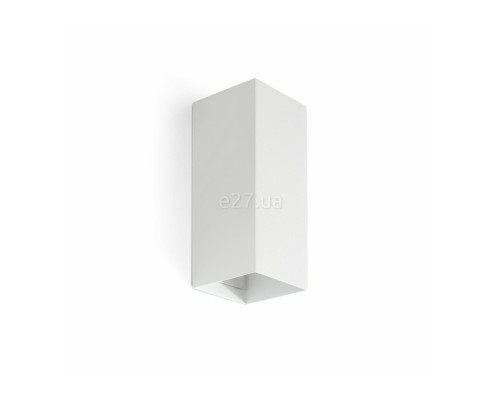Настінний світильник Faro 40546 Lune Smooth White Sqared Wall Light 2xgu10