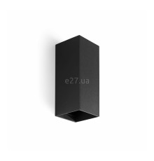 Настінний світильник Faro 40547 Lune Smooth Black Squared Wall Light 2xgu10