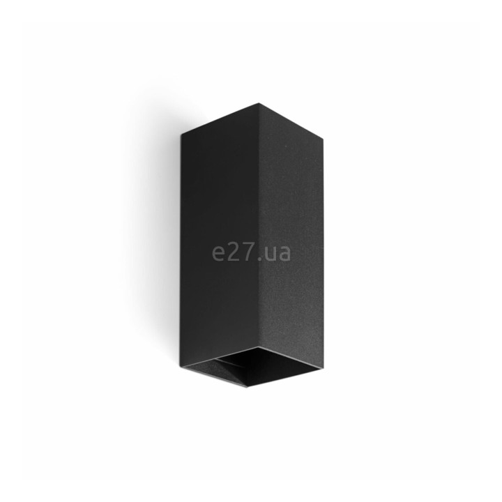 Настінний світильник Faro 40547 Lune Smooth Black Squared Wall Light 2xgu10 · Faro · faro-40547