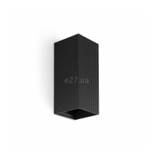 Настінний світильник Faro 40566 Lune Squared Black Striped Wall Light 2xgu10