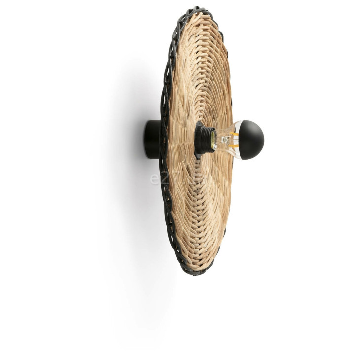 Бра Faro 62173-78 COSTAS 400 H70 Black/rattan wall/ceiling lamp · Faro · faro-62173-78
