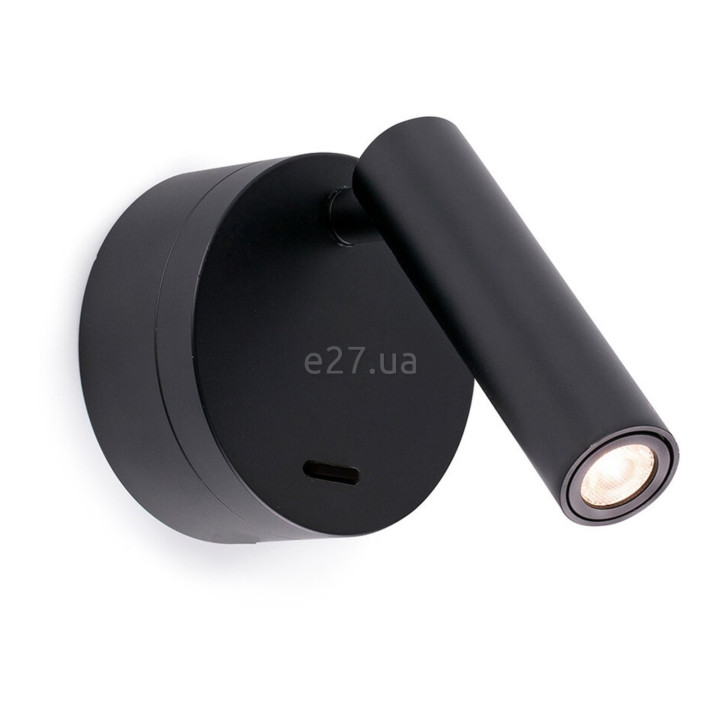 Спот Faro 62708 Boc Black wall lamp reader, 3 Вт, 130 лм, 3000K · Faro · faro-62708