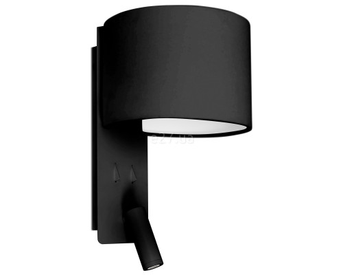 Бра Faro 64305 FOLD Black wall lamp with reader