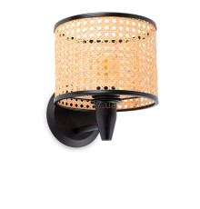 Бра Faro 64307-47 MAMBO Black/rattan wall lamp