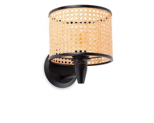 Бра Faro 64307-47 MAMBO Black/rattan wall lamp