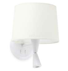 Бра Faro 64308-01 CONGA White/white wall lamp with reader