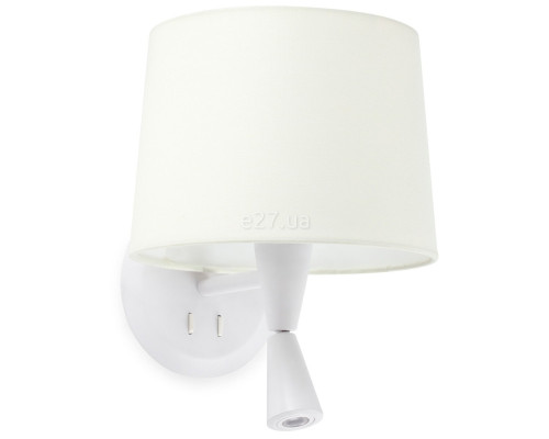Бра Faro 64308-01 CONGA White/white wall lamp with reader