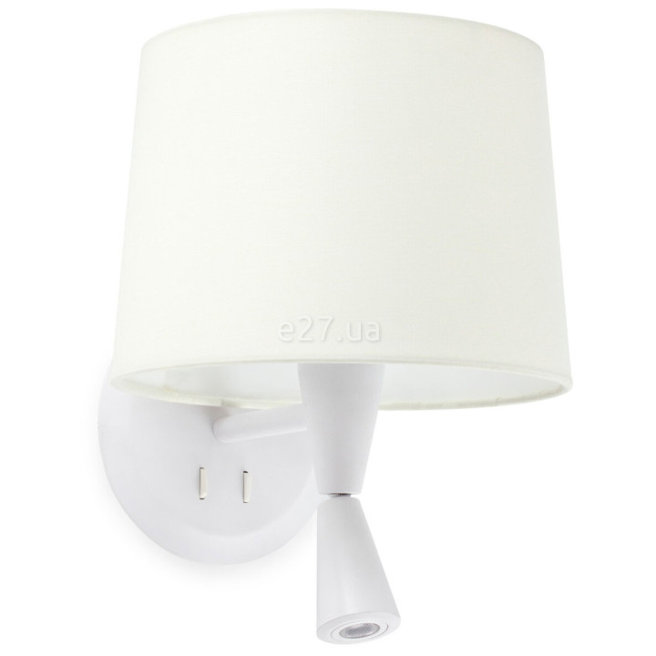 Бра Faro 64308-01 CONGA White/white wall lamp with reader · Faro · faro-64308-01